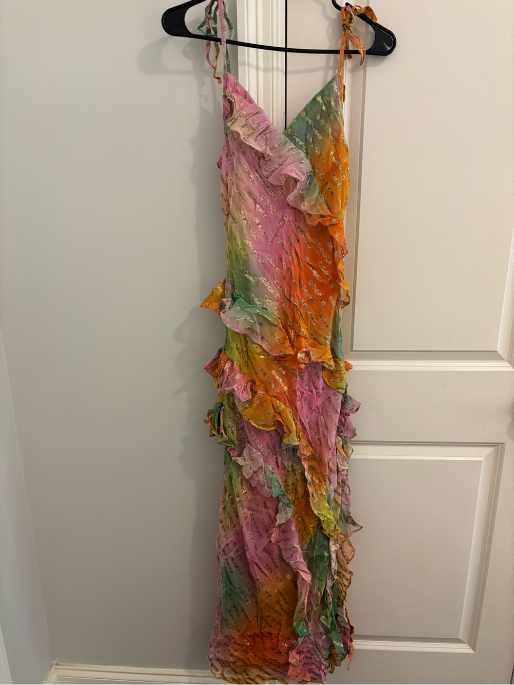 REVOLVE Multicolor Ruffle Maxi Dress - Picture 2 of 3